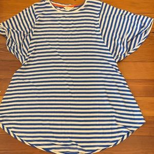 Matilda Jane Blue Stripe Top M